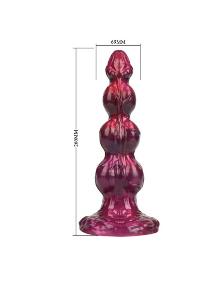 POWER MONSTERS PRIMAL BEASTLORD DILDO FANTASAA ROSA TRANSLACIDO 26 CM A 5 CM