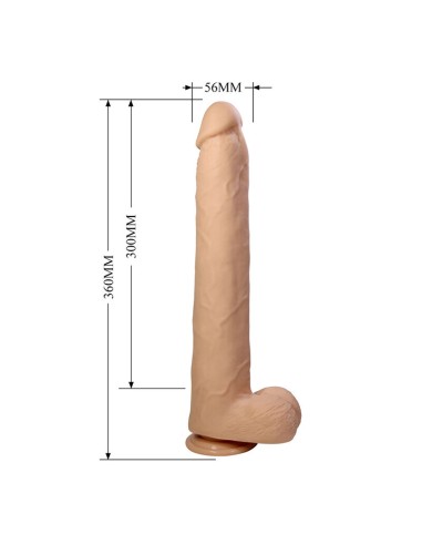 PRETTY LOVE DANY DILDO REALASTICO FLEXIBLE CON VENTOSA 36 CM A 56 CM