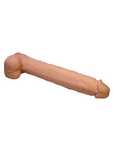 PRETTY LOVE PAT DILDO REALASTICO FLEXIBLE CON VENTOSA NATURAL 40 CM A 6 CM