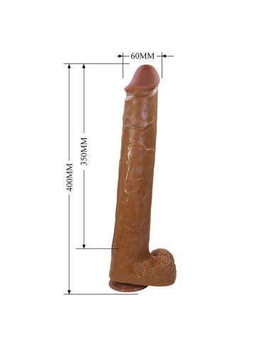 PRETTY LOVE PAT DILDO REALASTICO FLEXIBLE CON VENTOSA 40 CM A 6 CM MARRAN