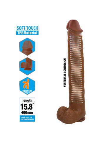 PRETTY LOVE PAT DILDO REALASTICO FLEXIBLE CON VENTOSA 40 CM A 6 CM MARRAN