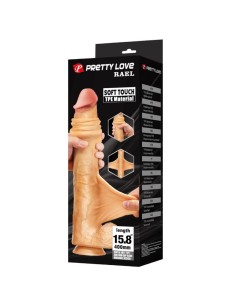PRETTY LOVE RAEL DILDO REALASTICO FLEXIBLE CON VENTOSA 40 CM A 6 CM MARRAN