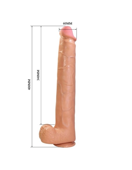 PRETTY LOVE RAEL DILDO REALASTICO FLEXIBLE CON VENTOSA 40 CM A 6 CM MARRAN