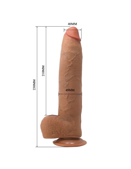 PRETTY LOVE EVANDER DILDO REALASTICO FLEXIBLE CON VENTOSA 23 CM A 49 CM
