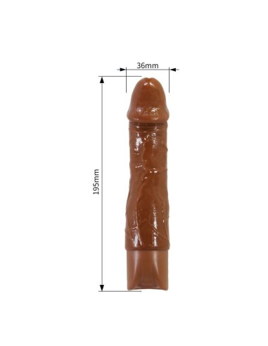 PRETTY LOVE DONALD VIBRADOR REALASTICO 195 CM A 4 CM COLOR MARRAN