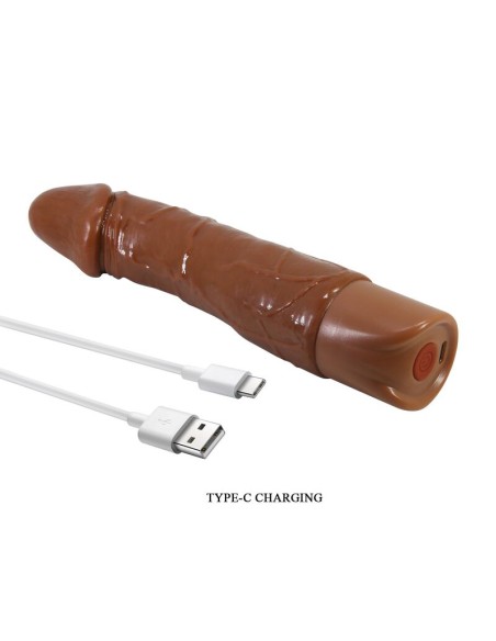 PRETTY LOVE DONALD VIBRADOR REALASTICO 195 CM A 4 CM COLOR MARRAN