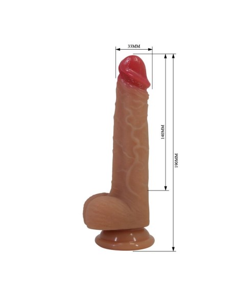PRETTY LOVE JOVITA DILDO REALASTICO CON VENTOSA 19 CM A 45 CM