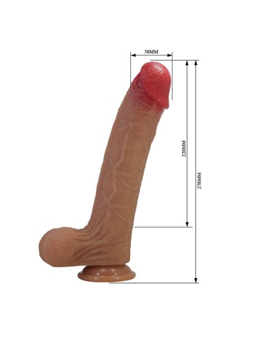 PRETTY LOVE ORSEN DILDO REALASTICO CON VENTOSA 277 CM A 5 CM