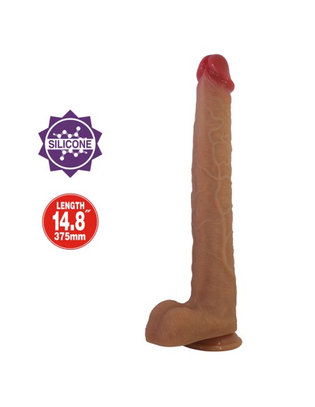 PRETTY LOVE TERIN PLUS DILDO REALASTICO CON VENTOSA 376 CM A 55 CM