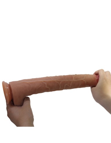 PRETTY LOVE TERIN PLUS DILDO REALASTICO CON VENTOSA 376 CM A 55 CM