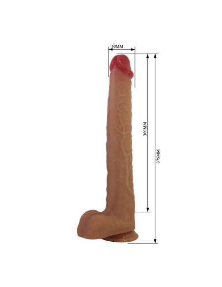PRETTY LOVE TERIN PLUS DILDO REALASTICO CON VENTOSA 376 CM A 55 CM