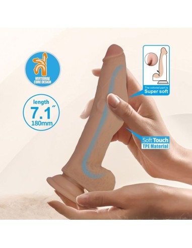 PRETTY LOVE ELLCUMENT DILDO REALASTICO FLEXIBLE 18 CM A 45 CM TPE COLOR NATURAL