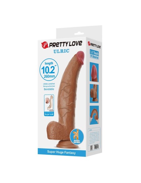 PRETTY LOVE ULRIC DILDO REALASTICO FLEXIBLE 26 CM A 55 CM TPE MARRAN