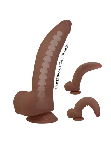 PRETTY LOVE CUTHBERT DILDO REALASTICO FLEXIBLE 20 CM A 5 CM TPE MARRAN