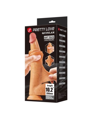 PRETTY LOVE QUINLAN DILDO REALASTICO 26 CM A 55 CM COLOR NATURAL