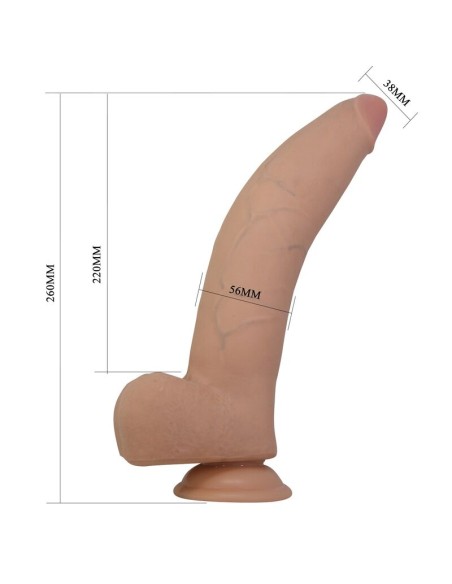 PRETTY LOVE QUINLAN DILDO REALASTICO 26 CM A 55 CM COLOR NATURAL