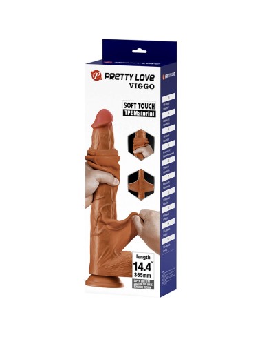 PRETTY LOVE VIGGO DILDO REALISTA TACTO SUAVE CON PIEL DESLIZANTE 365 CM MARRAN