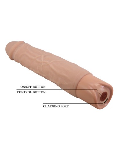 PRETTY LOVE KESSLER DILDO VIBRADOR REALISTA 10 MODOS DE VIBRACIAN Y 10 DE EMPUJE 22 CM NATURAL