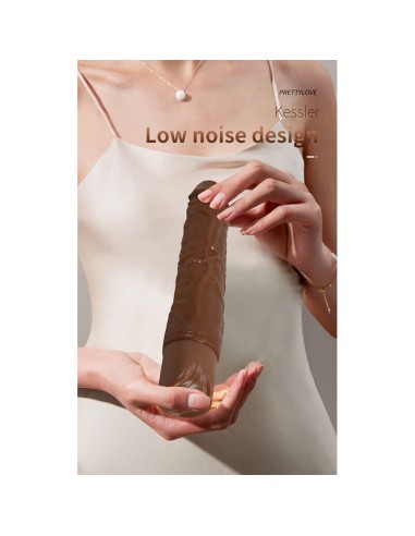 PRETTY LOVE KESSLER DILDO VIBRADOR REALISTA 10 MODOS DE VIBRACIAN Y 10 DE EMPUJE 22 CM MARRAN