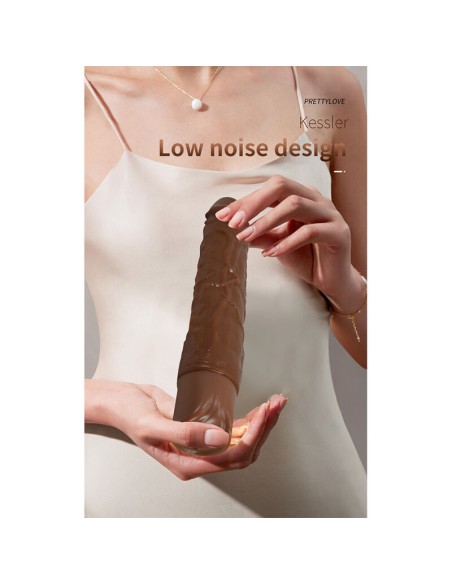 PRETTY LOVE KESSLER DILDO VIBRADOR REALISTA 10 MODOS DE VIBRACIAN Y 10 DE EMPUJE 22 CM MARRAN