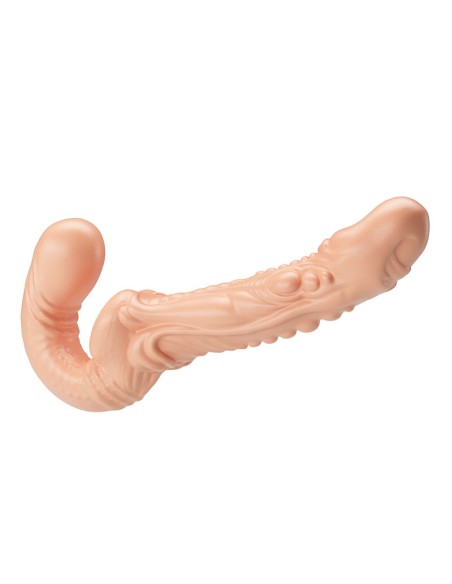 BAILE EMMA STRAP ON DOBLE PENETRACIAN TEXTURIZADO NATURAL