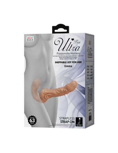 BAILE EMMA STRAP ON DOBLE PENETRACIAN TEXTURIZADO NATURAL
