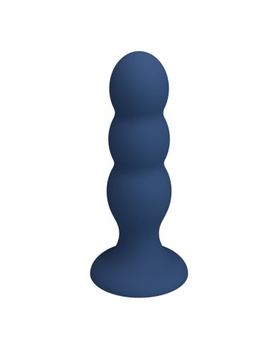 MR PLAY PLUG ANAL CON 3 BOLAS METALICAS Y VENTOSA AZUL