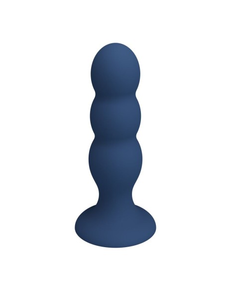 MR PLAY PLUG ANAL CON 3 BOLAS METALICAS Y VENTOSA AZUL