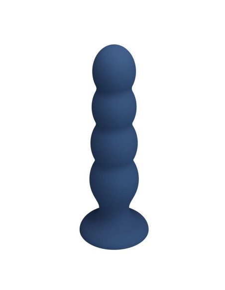 MR PLAY PLUG ANAL CON 4 BOLAS METALICAS Y VENTOSA AZUL