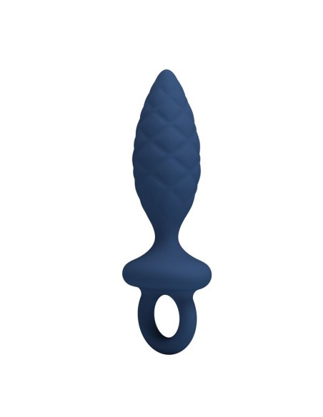MR PLAY PLUG ANAL TEXTURIZADO CON ANILLA AZUL L