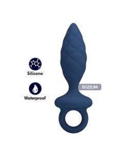 MR PLAY PLUG ANAL TEXTURIZADO CON ANILLA AZUL M 2