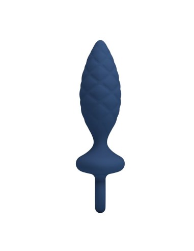MR PLAY PLUG ANAL TEXTURIZADO CON ANILLA AZUL S