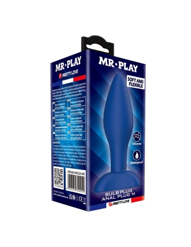 MR PLAY PLUG ANAL CANICO SILICONA AZUL M