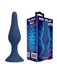 MR PLAY PLUG ANAL CANICO SILICONA AZUL XL