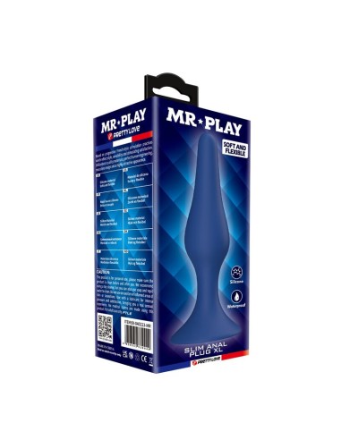 MR PLAY PLUG ANAL CANICO SILICONA AZUL XL