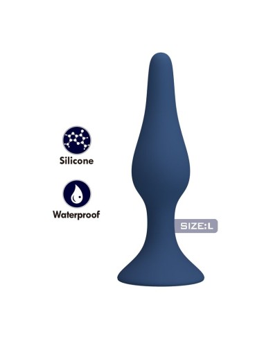 MR PLAY PLUG ANAL SLIM SILICONA AZUL L
