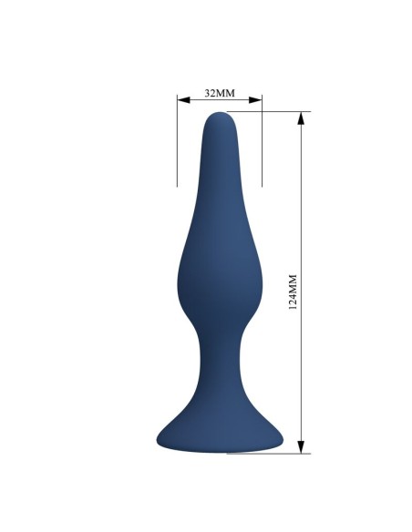 MR PLAY PLUG ANAL SLIM SILICONA AZUL L