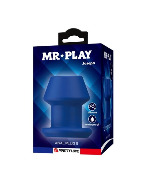 MR PLAY JACK PLUG ANAL HUECO SILICONA AZUL TALLA S