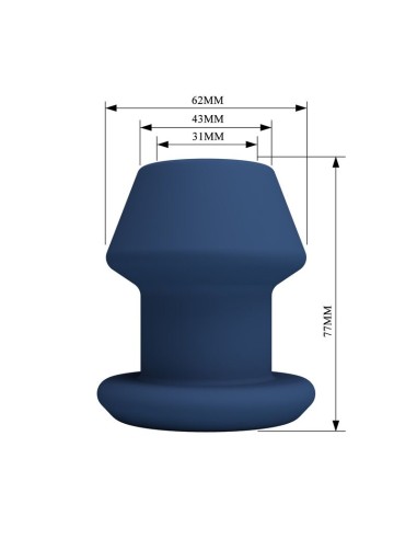 MR PLAY JACK PLUG ANAL HUECO SILICONA AZUL TALLA S