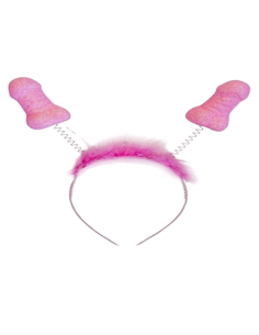 DIABLO PICANTE 6 UDS ANTENAS PITO ROSA PURPURINA