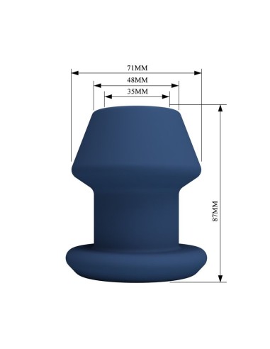 MR PLAY JACK PLUG ANAL HUECO SILICONA AZUL TALLA M