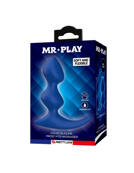 MR PLAY PLUG ANAL AZUL ERGONAMICO