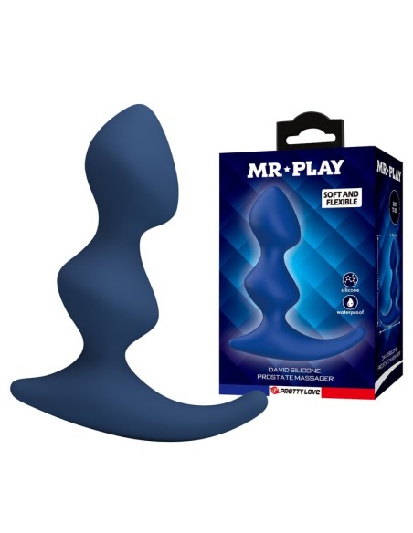 MR PLAY PLUG ANAL AZUL ERGONAMICO