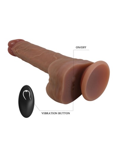 PRETTY LOVE JONATHAN VIBRADOR REALASTICO CON EMPUJE MARRAN CONTROL REMOTO