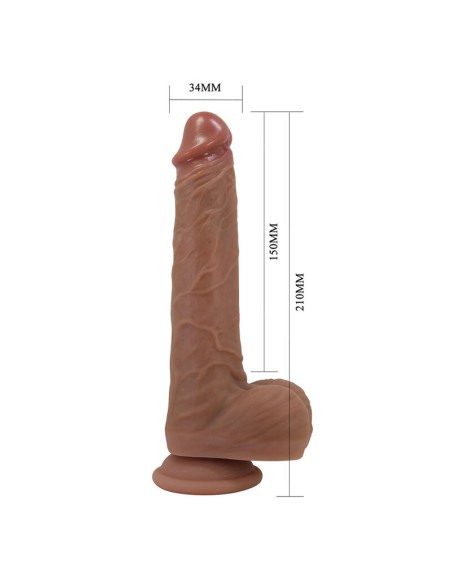 PRETTY LOVE JONATHAN VIBRADOR REALASTICO CON EMPUJE MARRAN CONTROL REMOTO