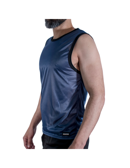 MACHO CAMISETA AZUL MARINO S M