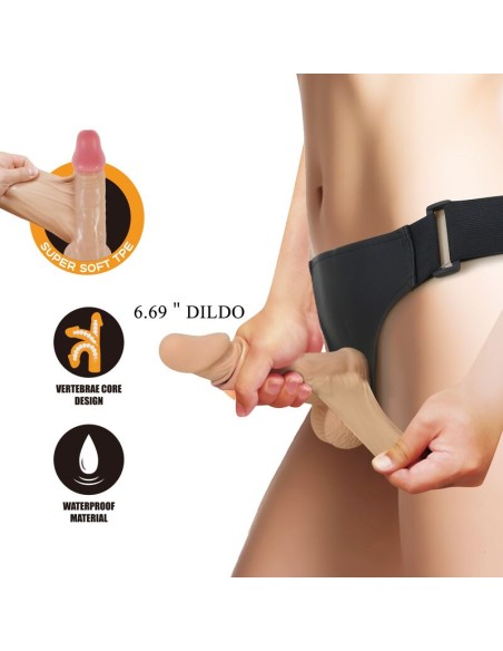 PRETTY LOVE ZANE ARNAS CON DILDO FLEXIBLE 17 CM A 43 CM COLOR NATURAL