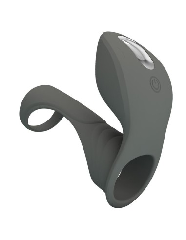 PRETTY LOVE ANILLO VIBRADOR RECARGABLE CON DOBLE ESTIMULADOR