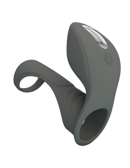 PRETTY LOVE ANILLO VIBRADOR RECARGABLE CON DOBLE ESTIMULADOR
