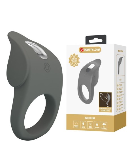 PRETTY LOVE ANILLO VIBRADOR RECARGABLE SILICONA FLEXIBLE
